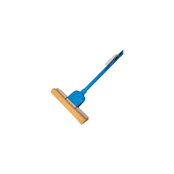 Trapo para trapeador de esponja con rodillo de 12" Sp Richards Genuine Joe con mango, azul - GJO80163 - GJO80163
