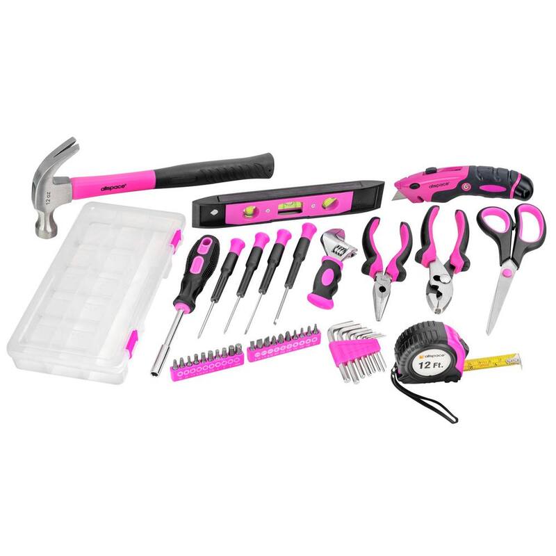 Set de herramientas esenciales para el hogar y la oficina de AllSpace con bolsa de herramientas (43 piezas) - 240214