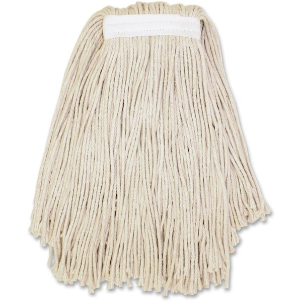 Protecciónpro 24 oz Mop de Algodón de Extremo Cortado con Banda Estrecha Natural - PR1190324