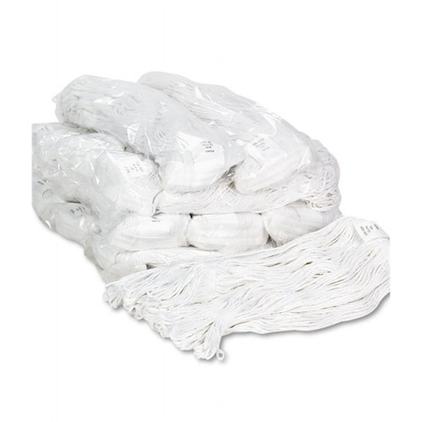 Cabeza de trapeador húmedo Rayon Pinpoint BW No. 24 Pro Loop Web & Tailband - Blanco - 12 unidades - PI3193390