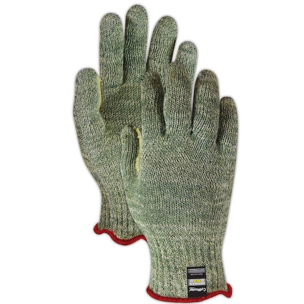 Guantes de tejido pesado Magid CutMaster Aramax XT AX350 con nivel de corte 5, paquete de 12 - AX350-6.