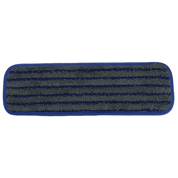 Mopa de fregado de rayas horizontales Monarch Brands 0, azul/gris, 120 piezas - M400018-G/B-CS