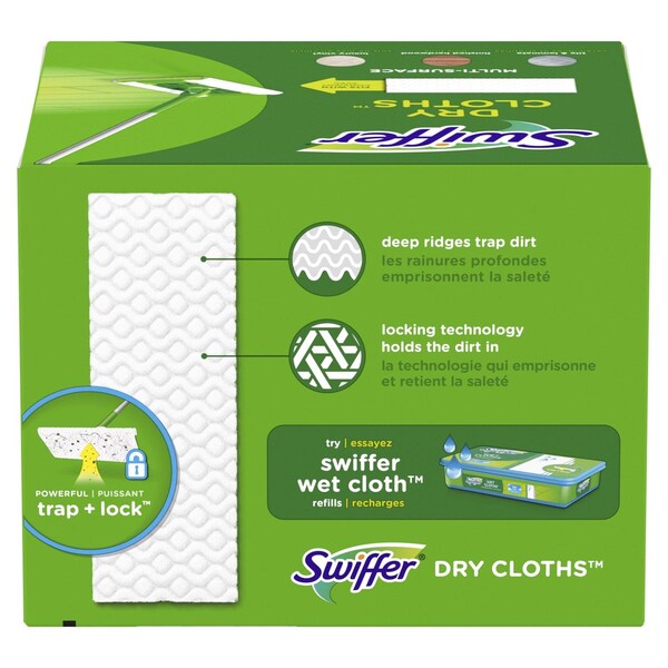 Recambio de trapeador de microfibra seca Swiffer Sweeper 5.4 in, 32 pz - 31822