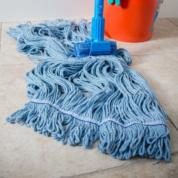 Mop Carlisle Foodservice X-Large Band, de bucle cerrado, color azul, paquete de 12 - 36946014