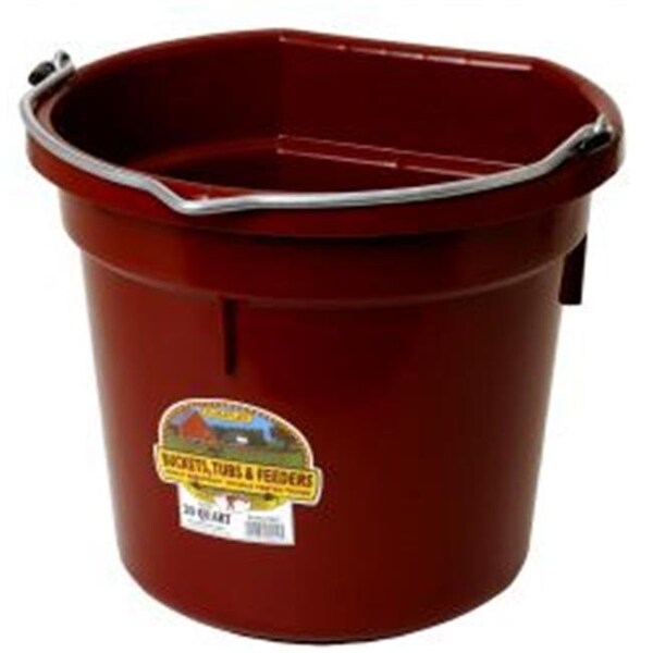 Miller Miller P20FBBURGUNDY Cubeta plana de plástico Little Giant de 20 qt; color burdeos - P20FBBURGUNDY