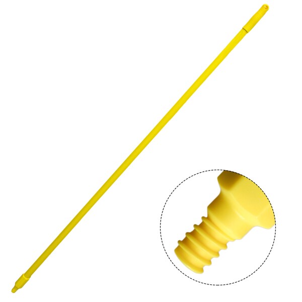 Mangos enroscados de fibra de vidrio Kleen Handler, recambio durable para escoba con rosca estándar para limpieza y barrido - KH-MS-FBBH60-Y