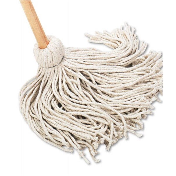 Mopa de Cubierta Pinpoint BW 54 pulgadas con Mango de Madera y Cabeza de Fibra de Algodón de 20 oz - PI3205461