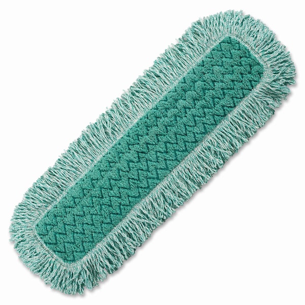 Trapo de Polvo Comercial de Microfibra Rubbermaid Hygen con Flecos, 24" Verde, Paquete de 6 - RCPQ42600GR00CT