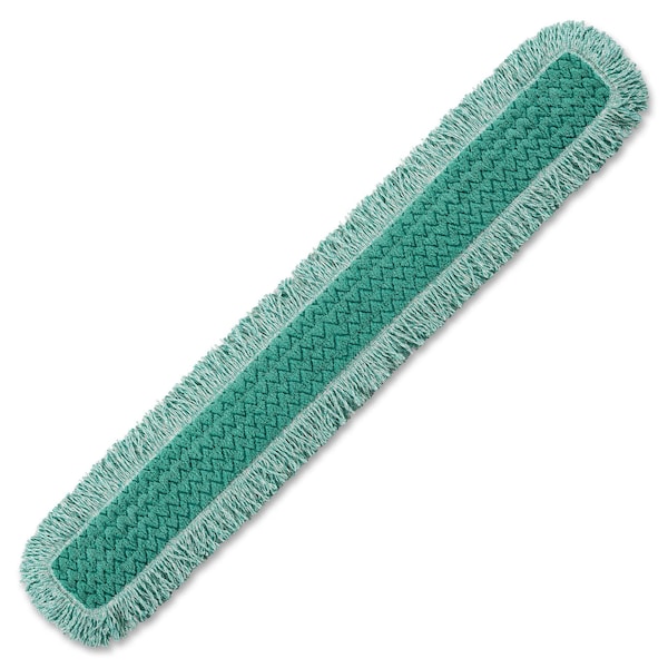 Trapeador de Polvo Comercial Rubbermaid, Hygen, Microfibra, Flecos, 48" Verde, Paquete de 6 - RCPQ449CT