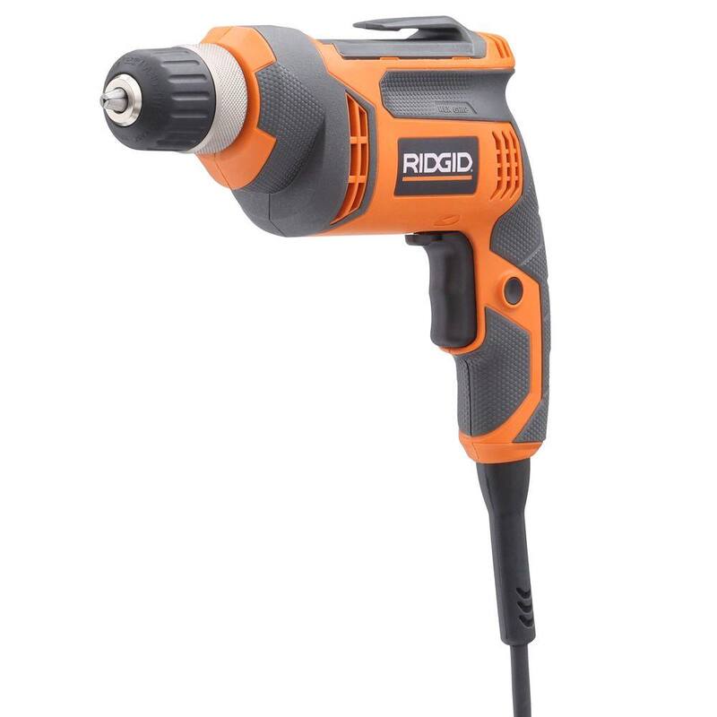 RIDGID Taladro/destornillador con cable de 8 amperes y 3/8 pulg. - R70011
