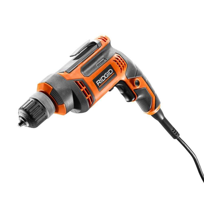 RIDGID Taladro/destornillador con cable de 8 amperes y 3/8 pulg. - R70011
