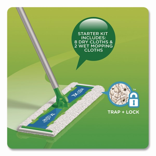 Paños de repuesto Swiffer Sweeper XL para seco, 16.9 x 9.8, blanco, paquete de 16 - 33903