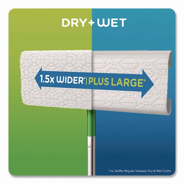 Paños de repuesto Swiffer Sweeper XL para seco, 16.9 x 9.8, blanco, paquete de 16 - 33903