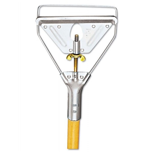 Sujetador de tornillo de metal Pinpoint 1.12 x 63 pulgadas con mango de MOP de madera - Natural - PI2659288