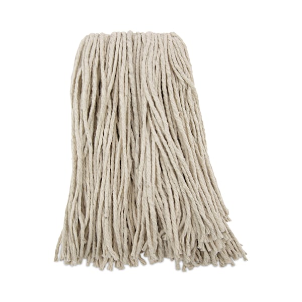 Trapo para trapear húmedo de corte Unisan, blanco, de algodón, paquete de 12, 216C - 216C