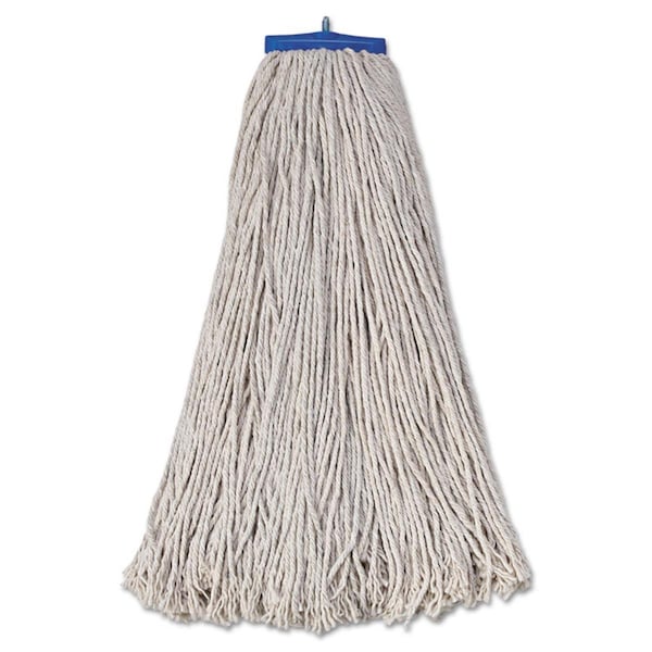 Cabeza de trapeador económico Pinpoint de 32 oz Lie-Flat - Blanco - Fibra de algodón, 12PK - PI3209322