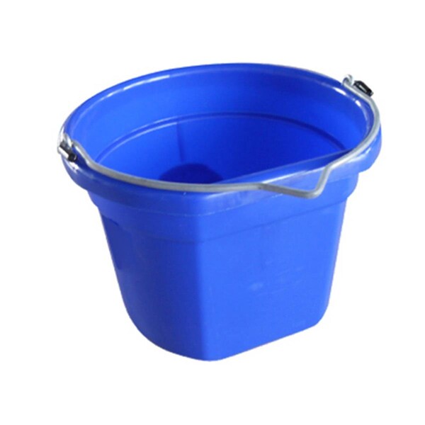 "Master Rancher MR8QP-FSB-BLUE Cubeta plana azul de 8 cuartos - 175920"