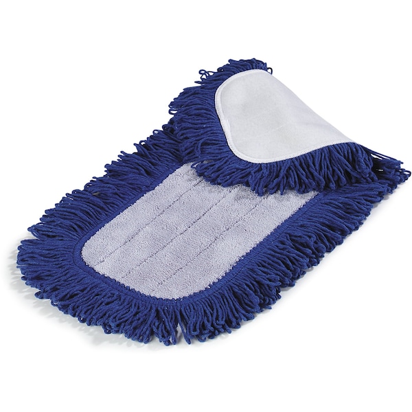 Almohadilla de trapeador desechable Carlisle Foodservice, azul, microfibra, paquete de 12 - 363311814