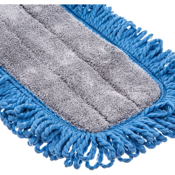 Almohadilla de trapeador desechable Carlisle Foodservice, azul, microfibra, paquete de 12 - 363311814