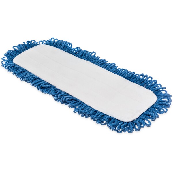 Almohadilla de trapeador desechable Carlisle Foodservice, azul, microfibra, paquete de 12 - 363311814