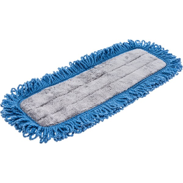 Almohadilla de trapeador desechable Carlisle Foodservice, azul, microfibra, paquete de 12 - 363311814