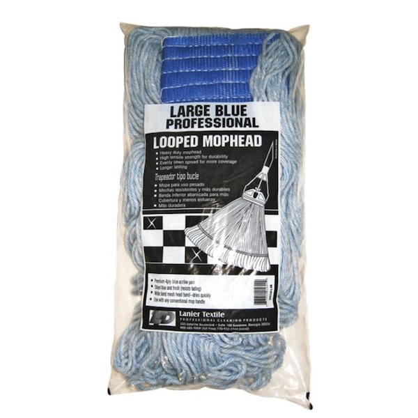 Productos para el hogar 113-LOOPED-BB Cabeza de Trapeador con Asa Azul - HO3324568