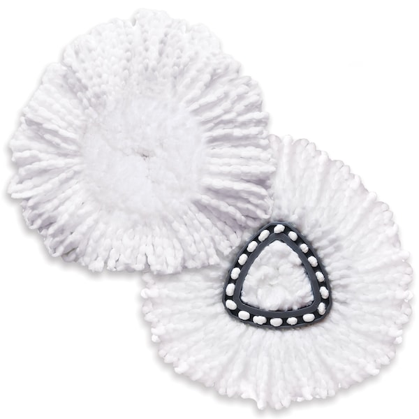 Recargas de Cabezal de Trapeador de Microfibra Kleen Handler, Blanco, Talla L, Compatible con Sistema de 1 Tanque O-Ceda EasyWring - KHES-SPM-MFR-W-L-1