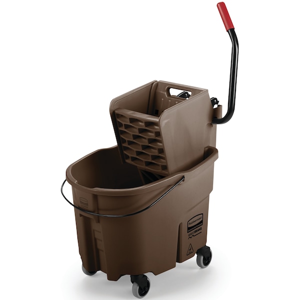 Cubeta y Escurridor de Trapeador Rubbermaid Commercial 35 qt, Combinado, Café, Plástico - FG758088BRN