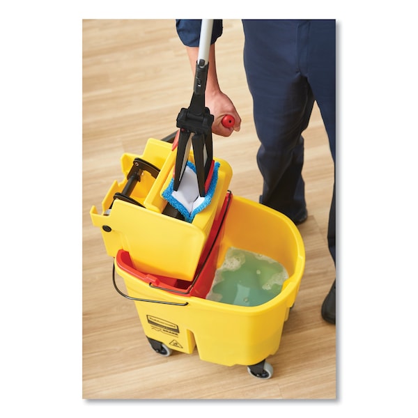 Cubeta y Escurridor de Trapeador Rubbermaid Commercial 35 qt, Combinado, Café, Plástico - FG758088BRN