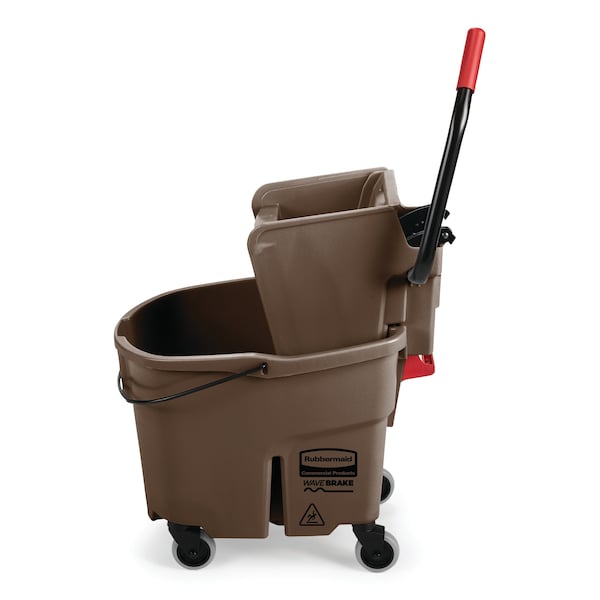 Cubeta y Escurridor de Trapeador Rubbermaid Commercial 35 qt, Combinado, Café, Plástico - FG758088BRN