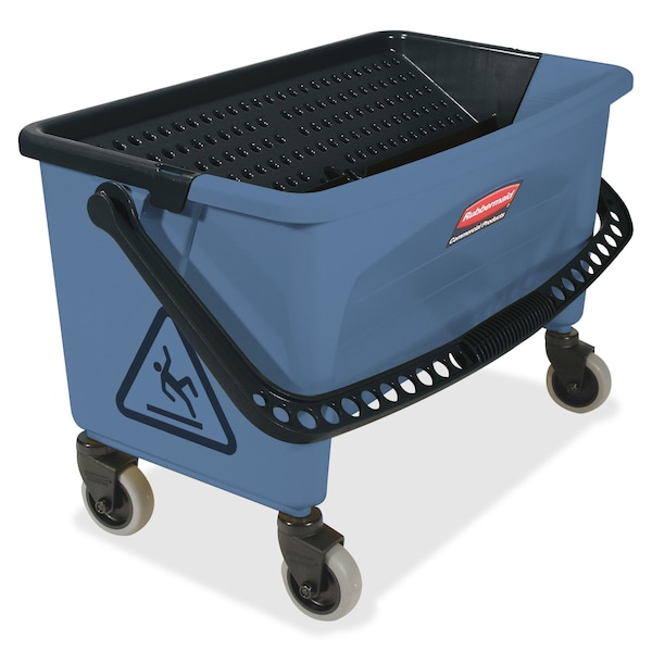 Cubeta para acabado Rubbermaid Commercial, c/tapa, Capacidad para 20 almohadillas, 26.2"x14.7"x16.2", BE - RCPQ93000BE
