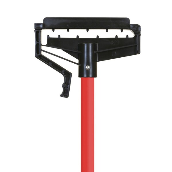 Baston de trapeador Bsl con mango de fibra de vidrio 60in x 1in - Rojo - Paquete de 6 - 3512-6