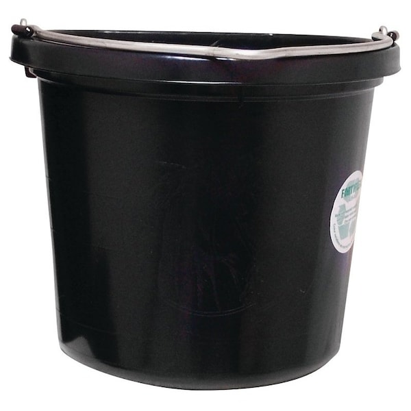 Cubeta de la Serie FB-120 de Fortex Fortiflex, Volumen de 20 qt, Material de Caucho/Poliuretano, Color Negro - FB-120BX