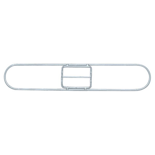 Marco para trapeador de polvo Unisan de 18 X 5 pulgadas - Zinc Plateado - BWK1418