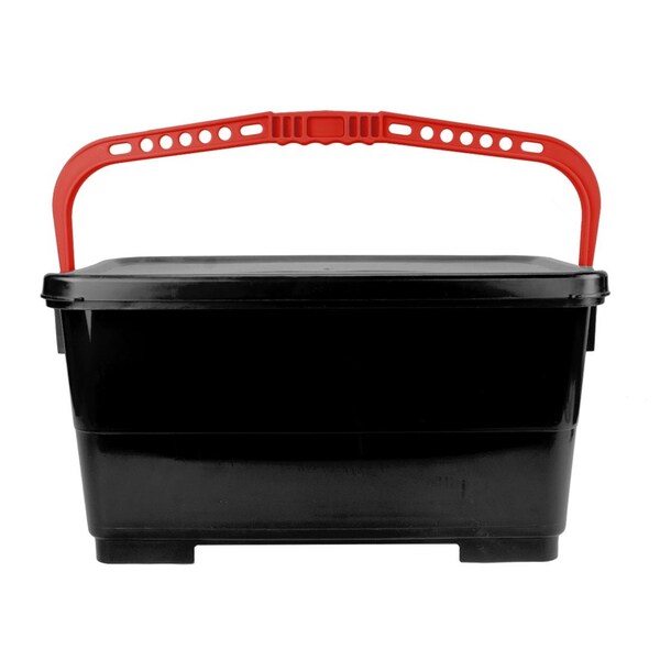 Cubeta Pulex, 12 pulgadas H, Negro y Rojo - SECC70027-NNNR, SECC70043