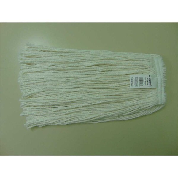 Trapo de trapear Renown de 16 oz. 1 in. 4-Ply con banda para la cabeza de rayón blanco y extremo cortado, 6 piezas - RM-30016HP