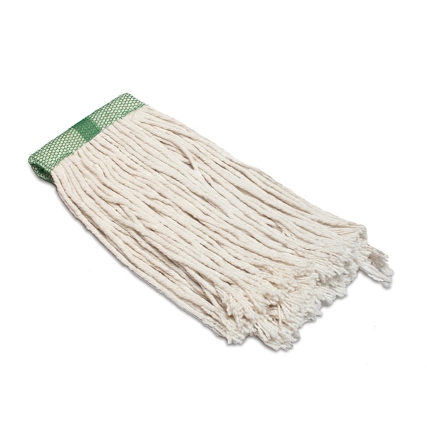 Mop Malish, de corte recto, 14 oz, banda verde - 40514SP