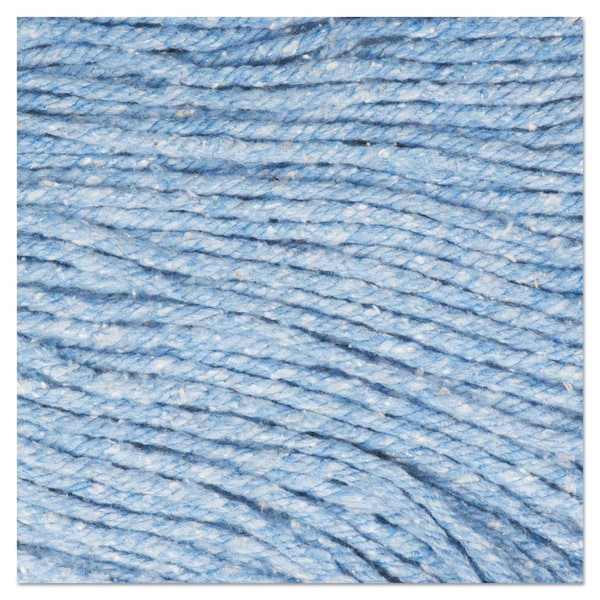 Cabeza de trapeador húmedo Boardwalk Super Loop, Fibra de Algodón/Sintética, Banda de 5 pulgadas, Tamaño Mediano, Azul, Paquete de 12 - BWK502BLCT