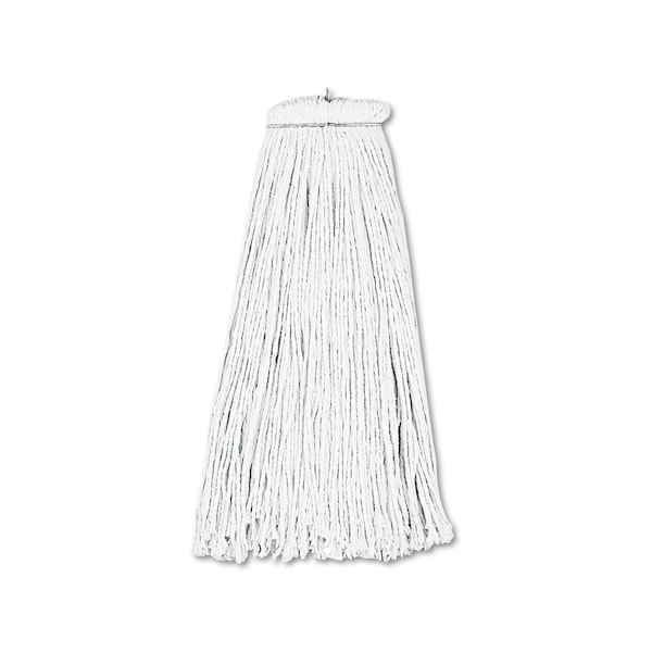 Cabeza de trapeador húmedo Pinpoint 16 oz Rayon Cut-End Lie-Flat, blanco - 12 unidades - PI2495569