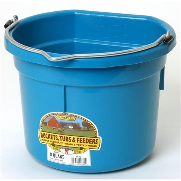 Miller Mfg Miller Manufacturing 405007923 P8FB 8 qt. Cubeta de espalda plana; color verde azulado - 405007923