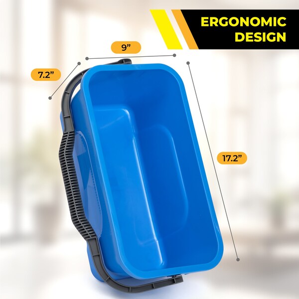 Balde de limpieza para ventanas y áreas generales de 3 galones Gritt Commercial - GRI183-2PK-ZORO