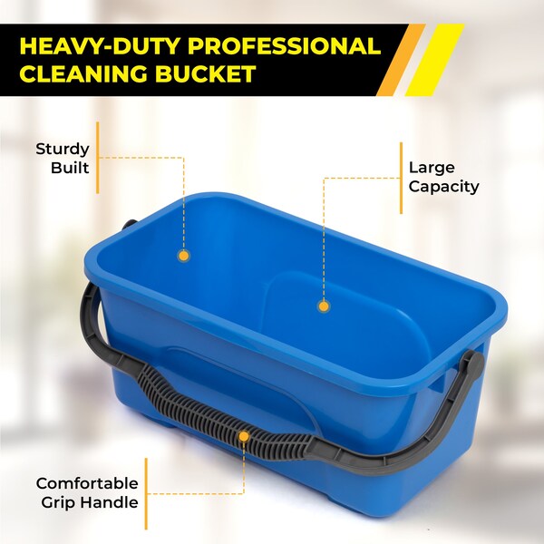 Balde de limpieza para ventanas y áreas generales de 3 galones Gritt Commercial - GRI183-2PK-ZORO