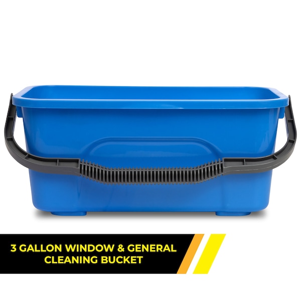 Balde de limpieza para ventanas y áreas generales de 3 galones Gritt Commercial - GRI183-2PK-ZORO