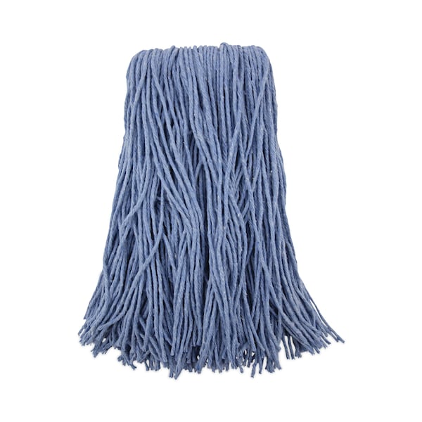 Mopa húmeda de extremo cortado Unisan 1.25 pulgadas, azul, algodón/sintético, paquete de 12, UNS 2024B - UNS 2024B