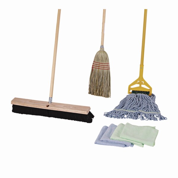 Kit de limpieza Boardwalk 60 in L, azul, algodón/rayón/sintético - BWKCLEANKIT