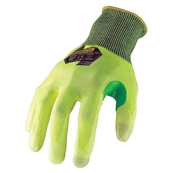 Guantes tejidos Ironclad Performance Wear, Nivel de corte A2, calibre 18, amarillos, talla M - SKC2PU-Y-03-M