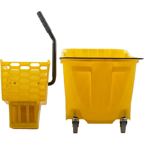 Combo de Cubeta y Trapeador Carlisle Foodservice con Prensa de Presión, 35qt - 8690404