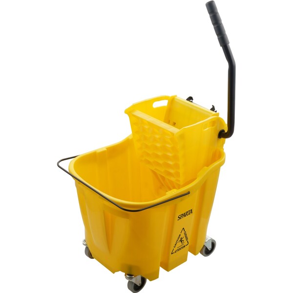 Combo de Cubeta y Trapeador Carlisle Foodservice con Prensa de Presión, 35qt - 8690404