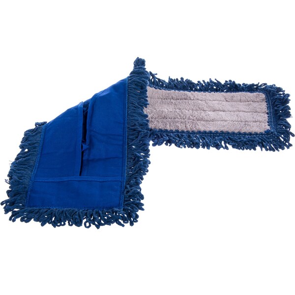 Trapo para polvo lavable Carlisle Foodservice de 5 x 24 pulgadas, azul, paquete de 12 - 364882414