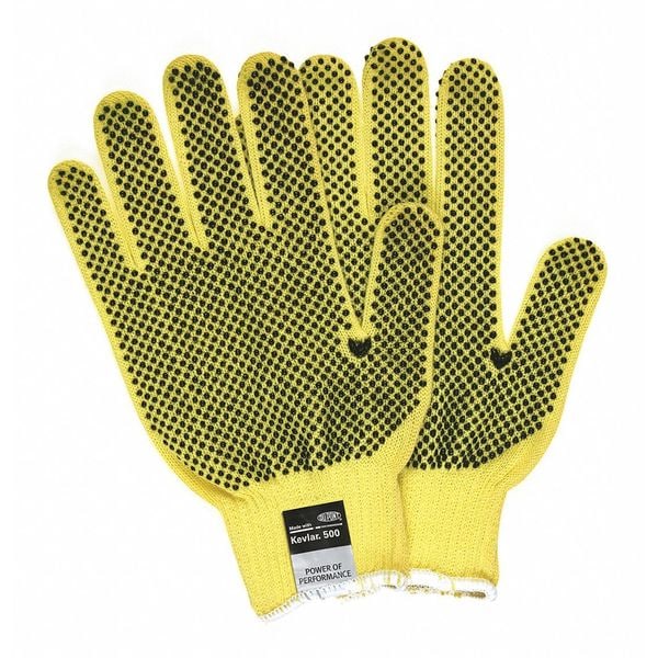 Guantes recubiertos resistentes al corte Mcr Safety, Nivel de corte A2, Negro/Amarillo, S - 9392S